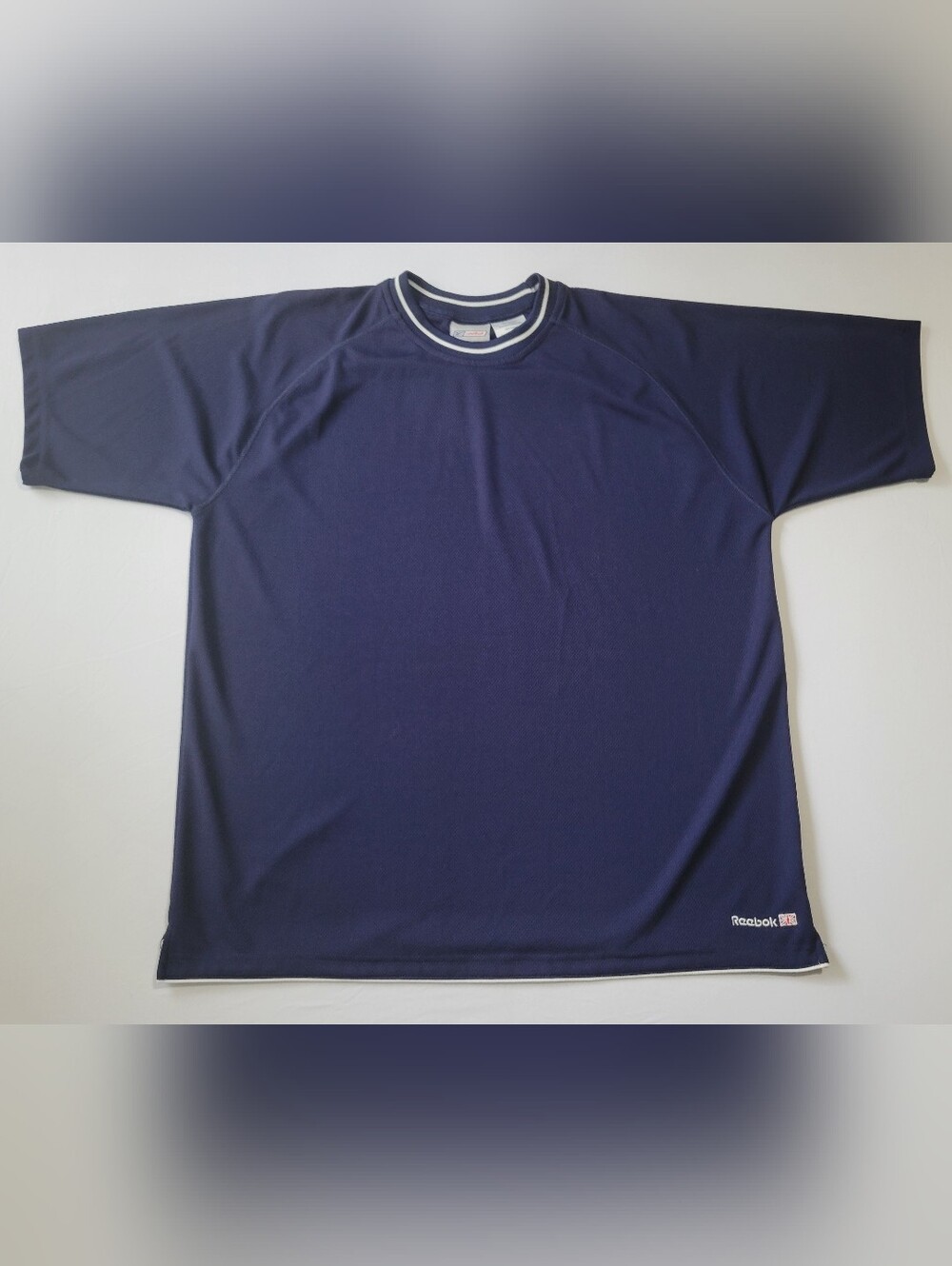 Vintage Reebok Navy Blue UK Mesh T-Shirt